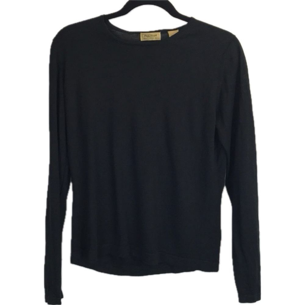 Paul Stuart Luxurious 100% Silk Women’s Black Sweater